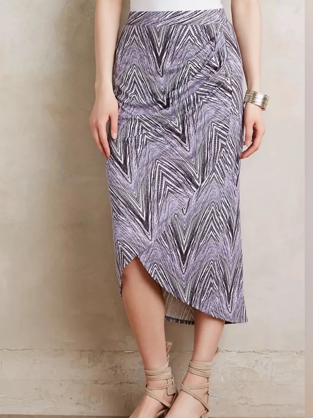 Anthropologie Monetta Midi Skirt Size Large